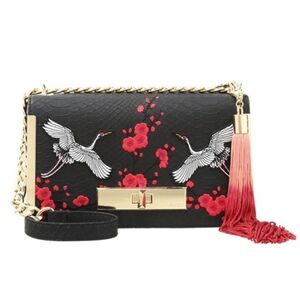 ALDO Embroidered Floral Crane Chain Bag | Evening / Shoulder Bag